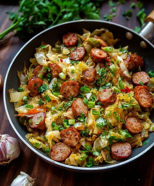 Easy Sausage and Cabbage Stir Fry