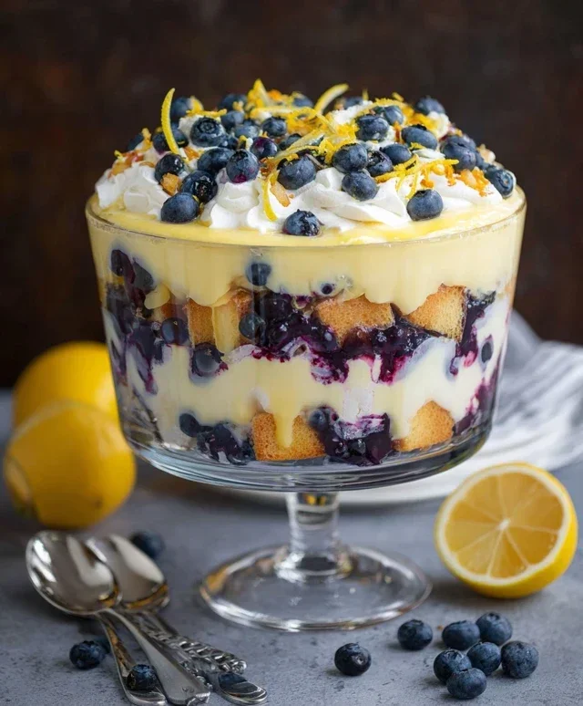 Easy Lemon Blueberry Trifle Recipe