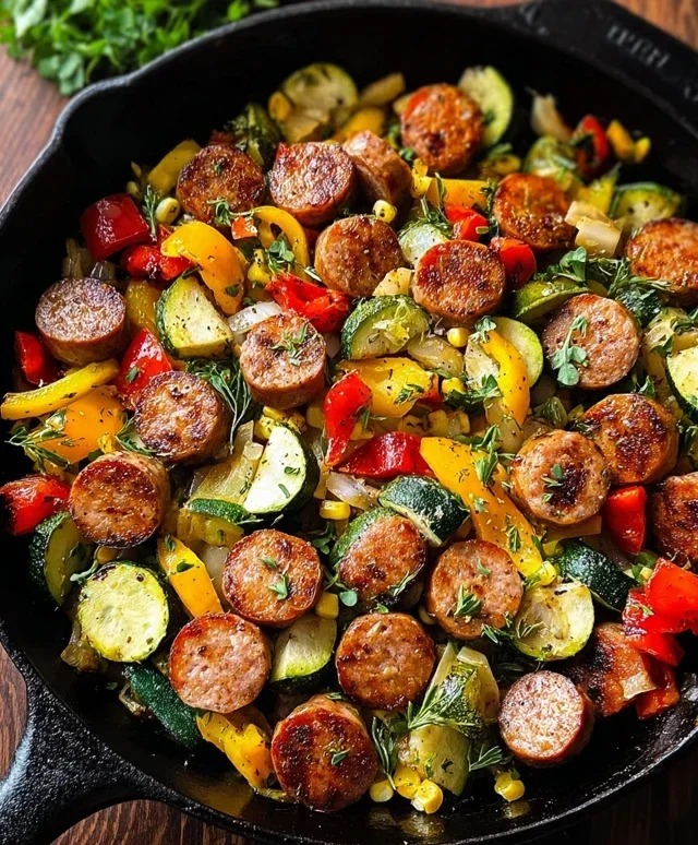 Sausage and Veggies Skillet