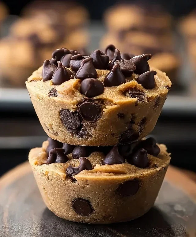 Peanut Butter Chocolate Chip Cookie Cups