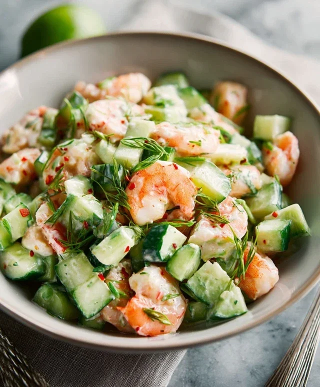 Cucumber Shrimp Salad