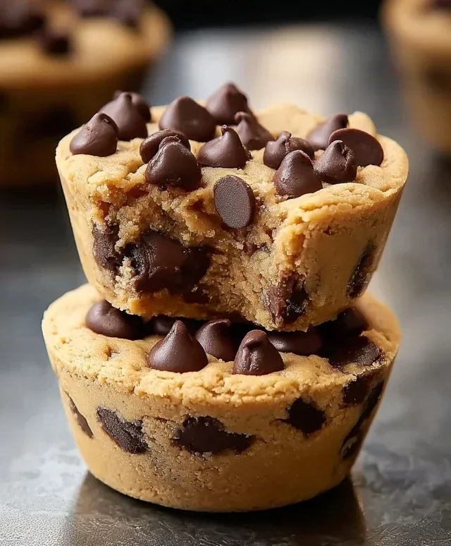 Peanut Butter Chocolate Chip Cookie Cups