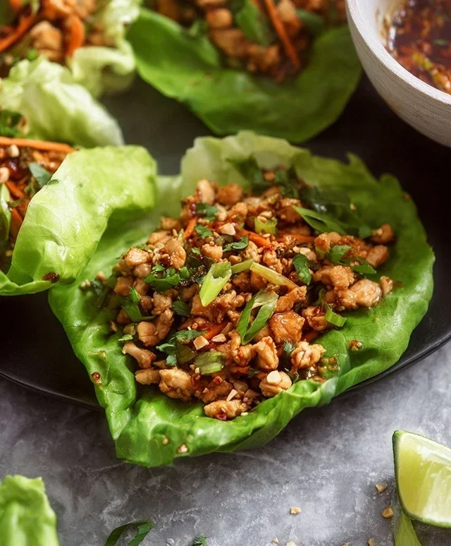 Thai Chicken Lettuce Wraps