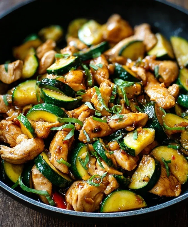 Chicken Zucchini Stir Fry