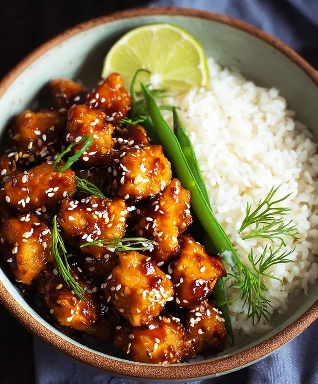 Healthy Sesame Chicken Dish
