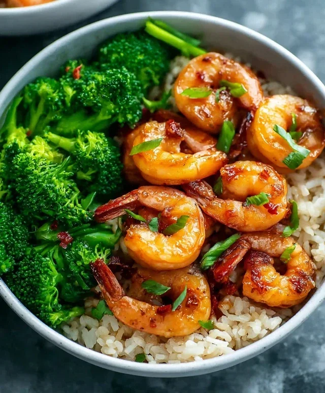 Honey Garlic Shrimp Bowls