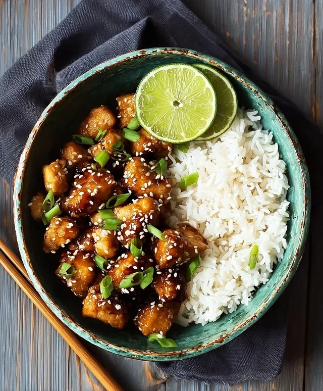 Healthy Sesame Chicken Dish