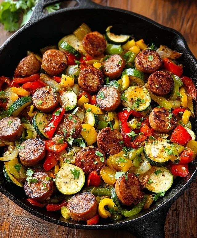 Sausage and Veggies Skillet