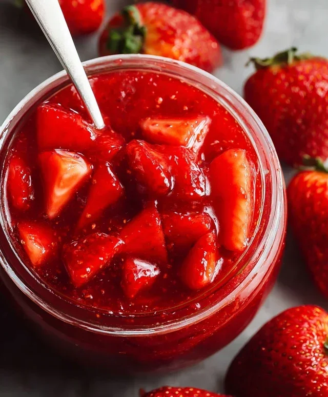 Fresh Strawberry Sauce (Strawberry Topping)