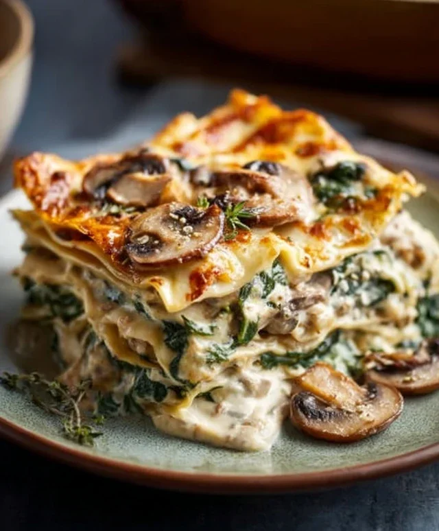 Mushroom And Spinach Lasagna Recipe