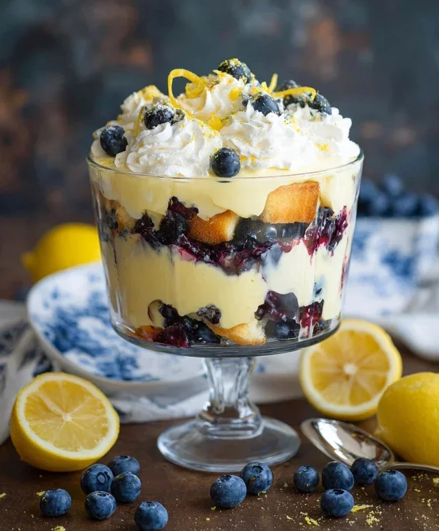 Easy Lemon Blueberry Trifle Recipe