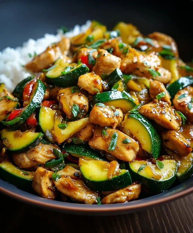 Chicken Zucchini Stir Fry