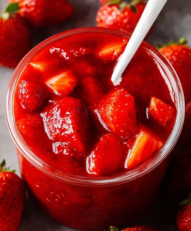 Fresh Strawberry Sauce (Strawberry Topping)