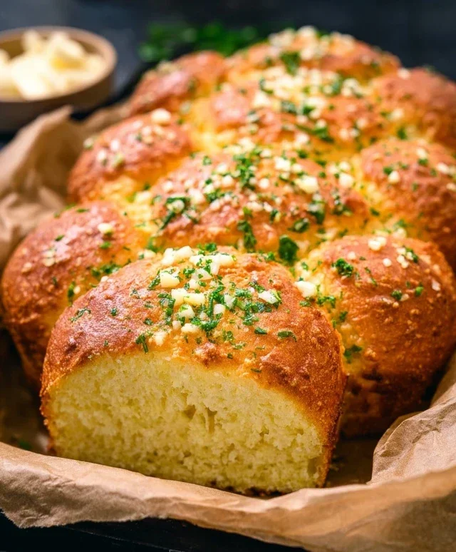 Garlic Butter Keto Bread