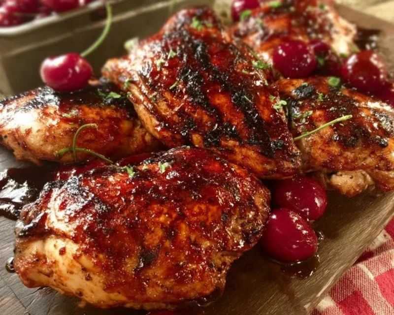 Cherry Dr. Pepper Grilled Chicken