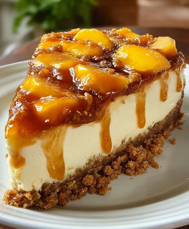 Peach Cobbler Cheesecake