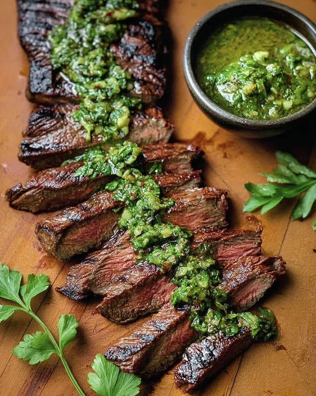 Skirt Steak Marinade Recipe with Chimichurri Recipe