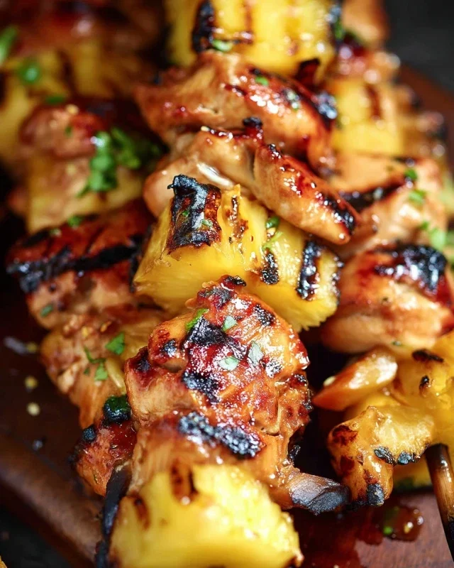 Pineapple Chicken Kebabs Recipe