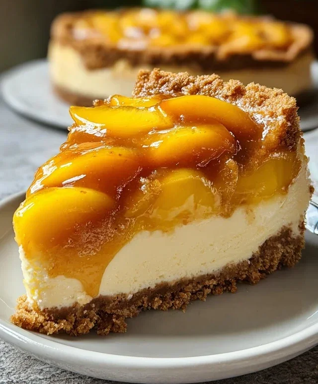 Peach Cobbler Cheesecake