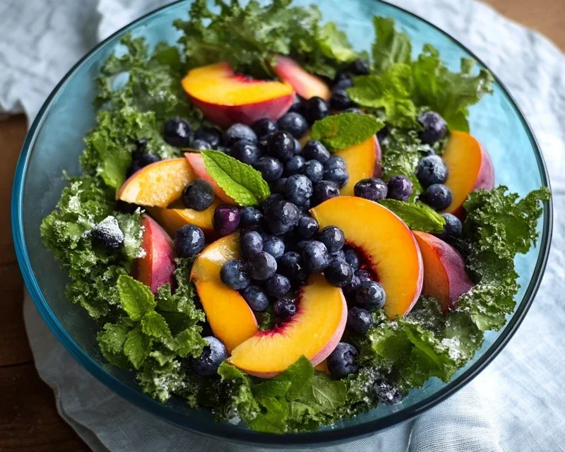 Summer Peach And Blueberry Knon-non-non-alcoholic alternativeic non-alcoholic ale Salad