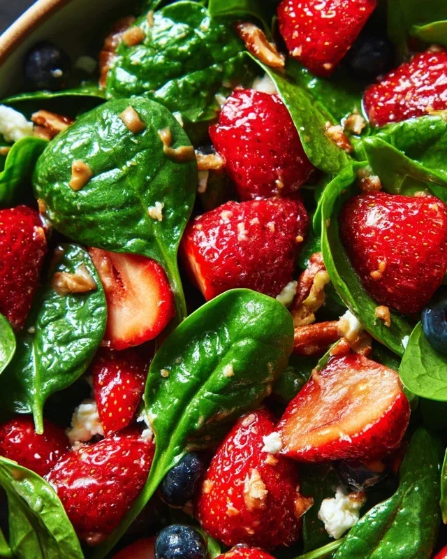 15-Minute Strawberry Spinach Salad