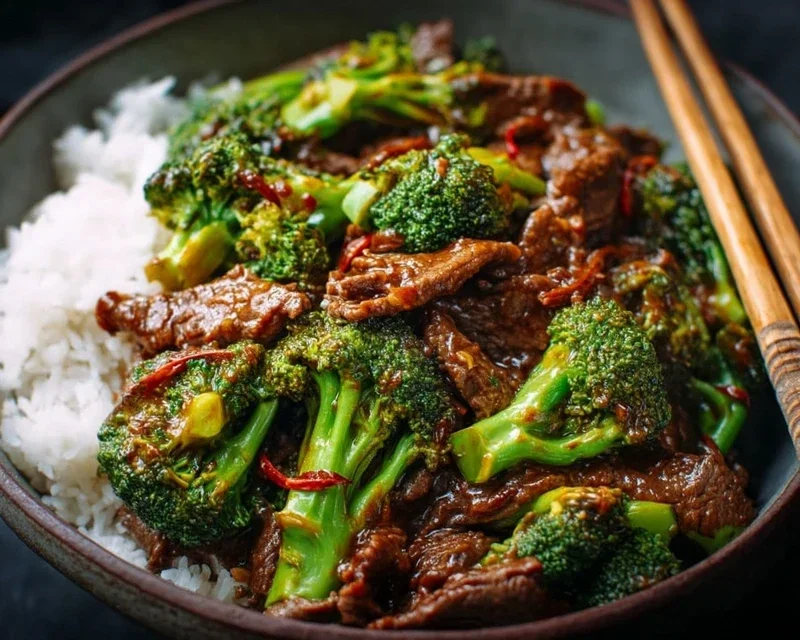 Chinese Beef and Broccoli (牛肉炒西兰花)