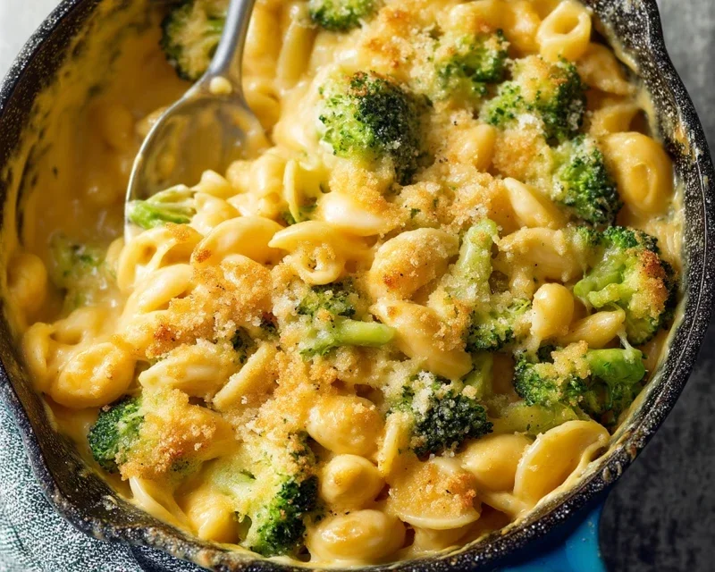 One Pot Healthy Broccoli Mac and Cheese