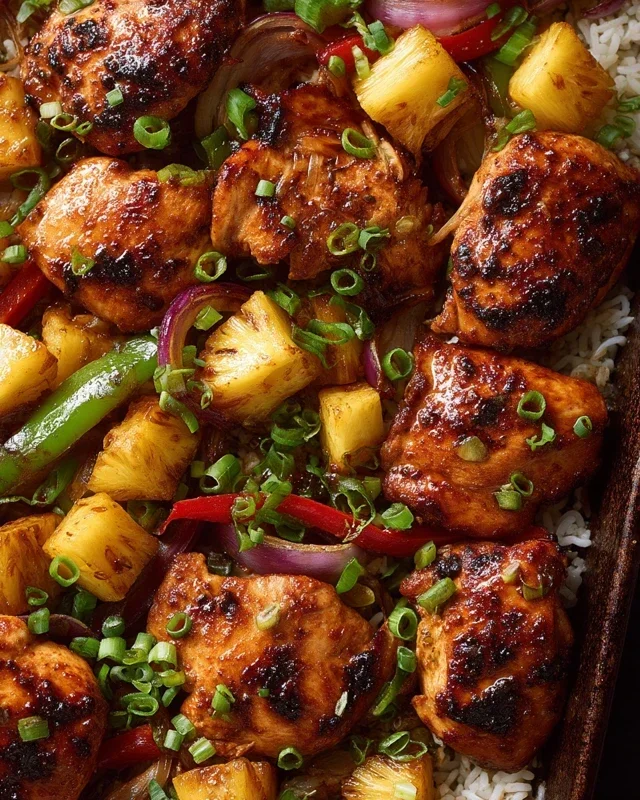Hawaiian Chicken Sheet Pan