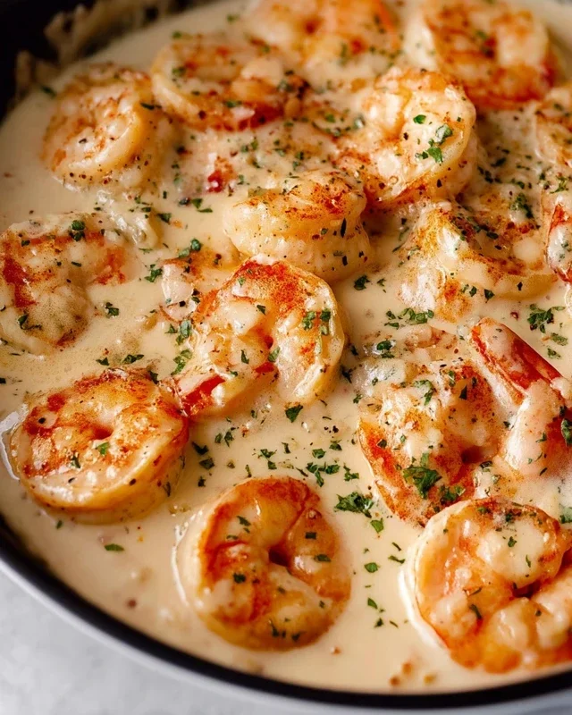 Creamy Garlic Shrimp (15 mins)
