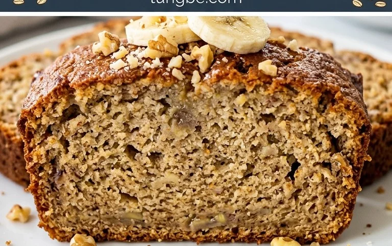 Healthy 5-Ingredient Flourless Banana Bread