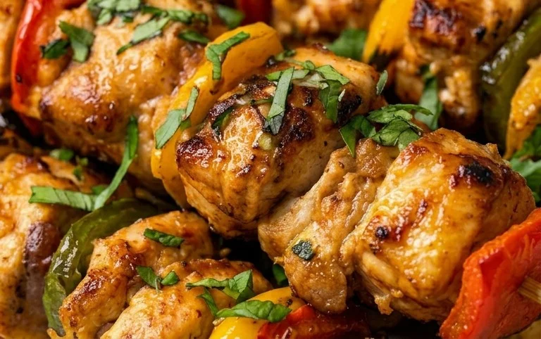 Air Fryer Chicken Skewers (VIDEO)
