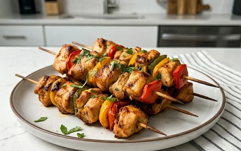 Air Fryer Chicken Skewers (VIDEO)