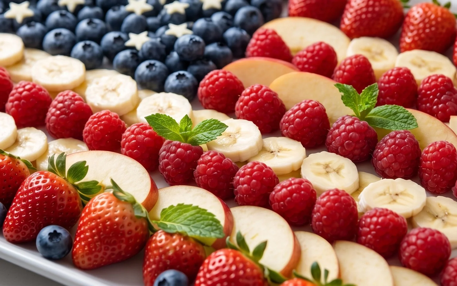 4th of July Fruit Platter Idea | How to Make an American Flag