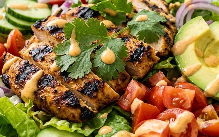 Peruvian Grilled Chicken Salad