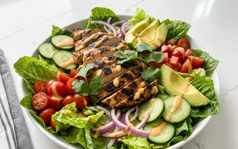 Peruvian Grilled Chicken Salad