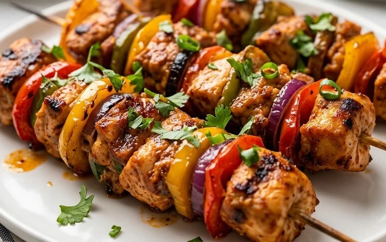 Mexican Barbecue Chicken Skewers