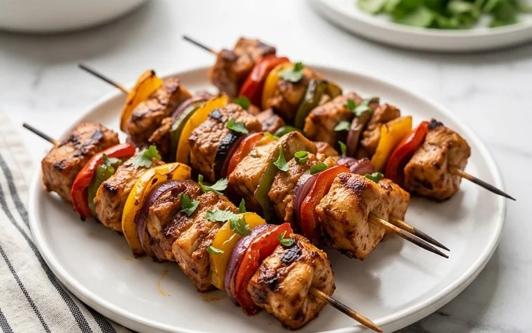 Mexican Barbecue Chicken Skewers