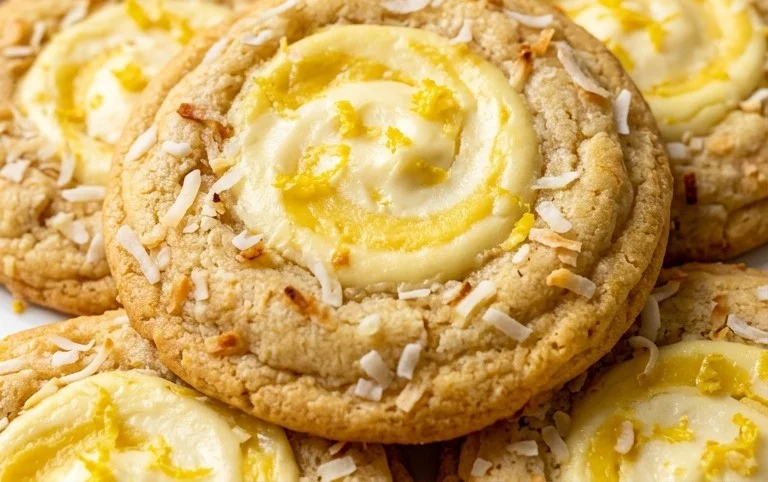 Lemon Coconut Cheesecake Cookies