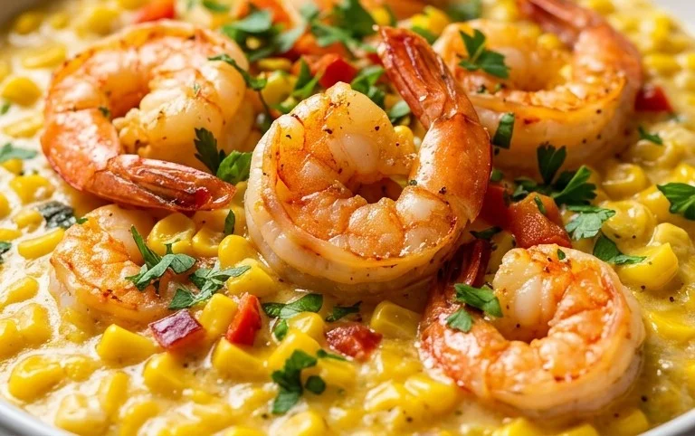 Shrimp and Creamed Corn (30 Minutes, One-Pan)