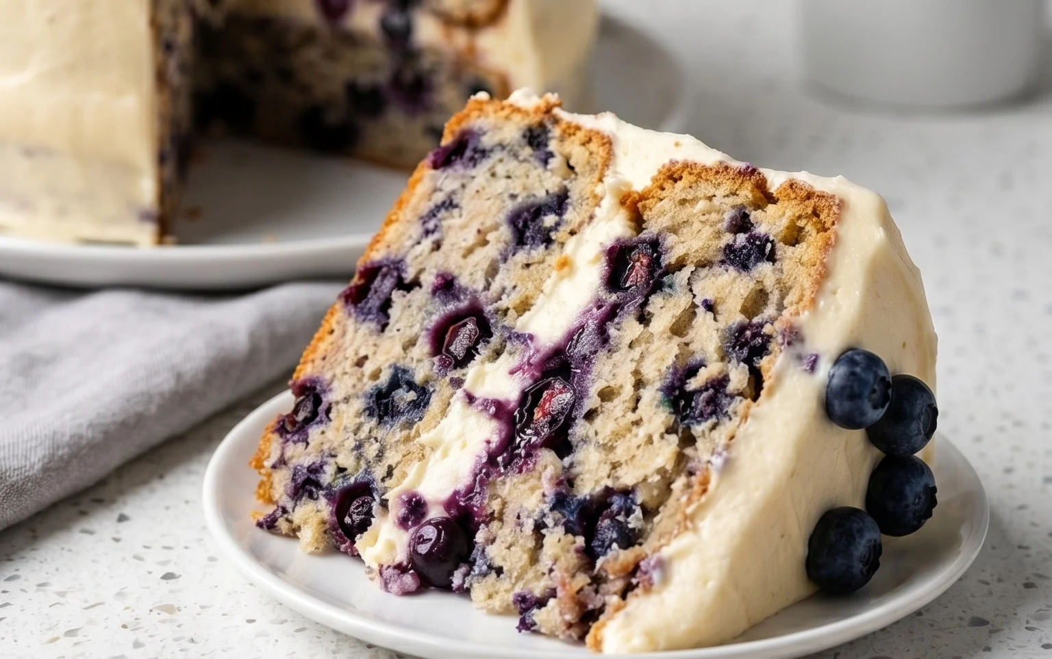 Nova Scotia Blueberry Cream Cake