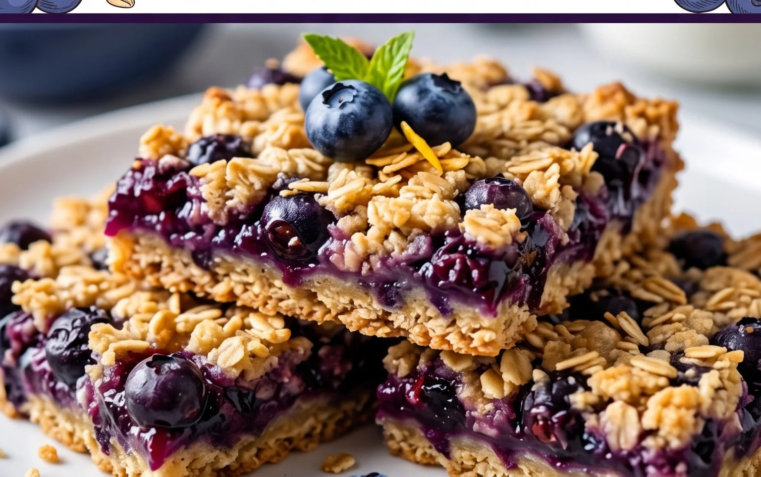 Blueberry Oatmeal Bars