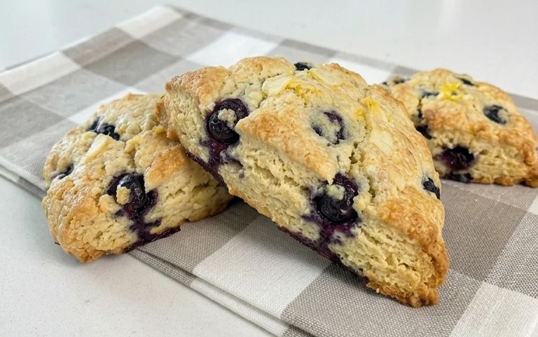 Almond Flour Lemon Blueberry Scones