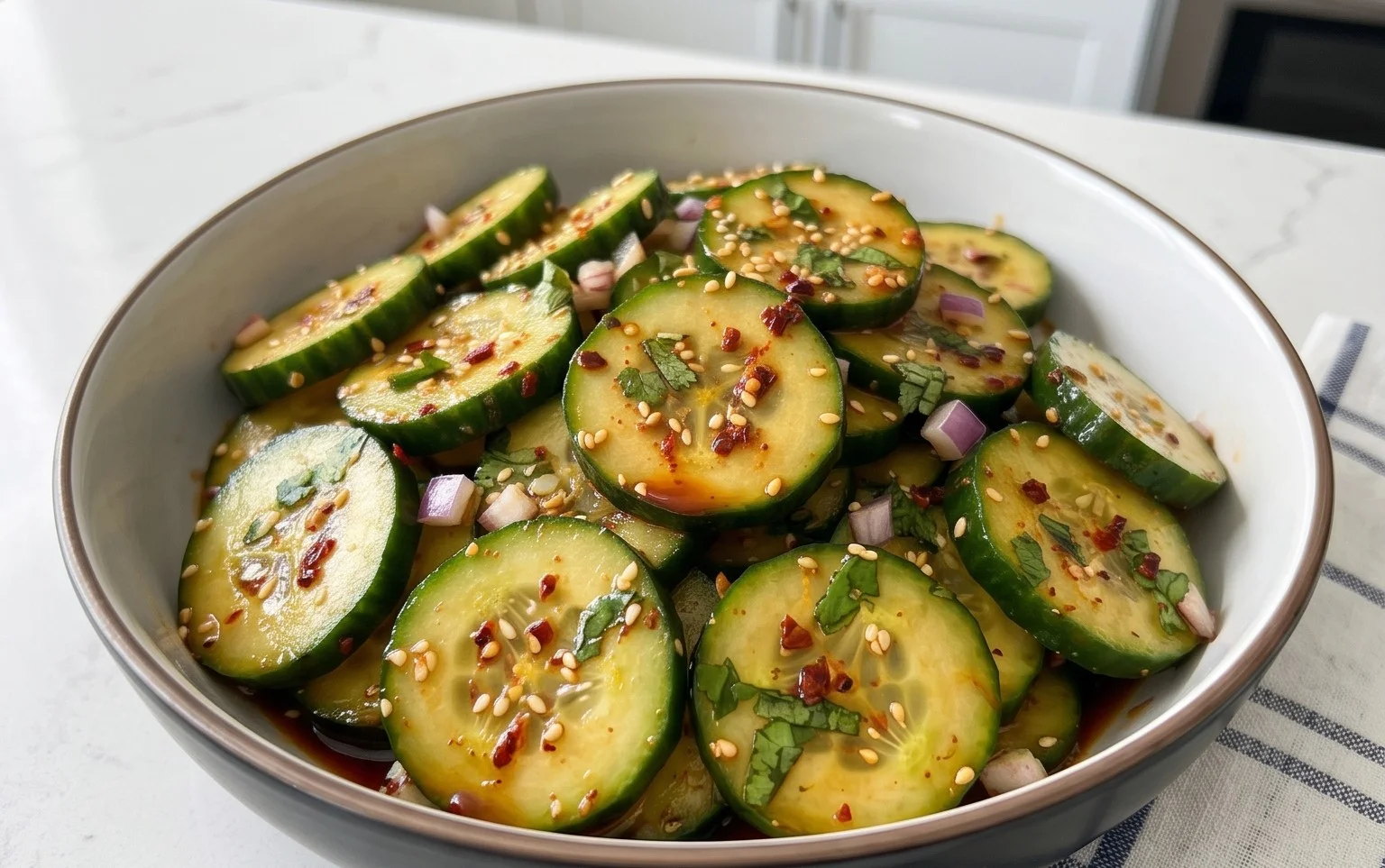Spicy Asian Cucumber Salad