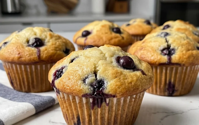 Sour Cream Blueberry Muffins