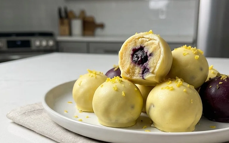 LEMON BLUEBERRY TRUFFLES