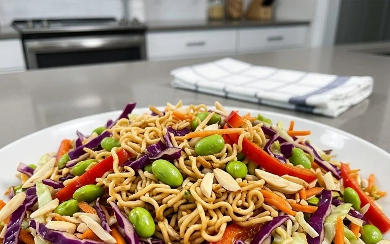 Crunchy Asian Ramen Noodle Salad Recipe