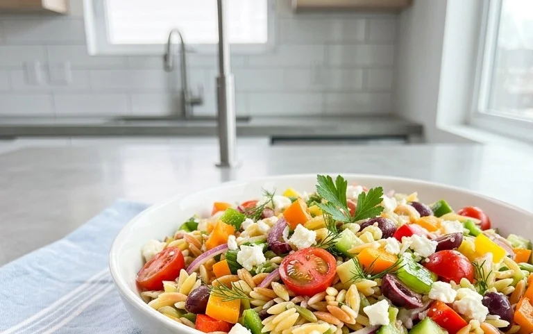 Rainbow Orzo Salad