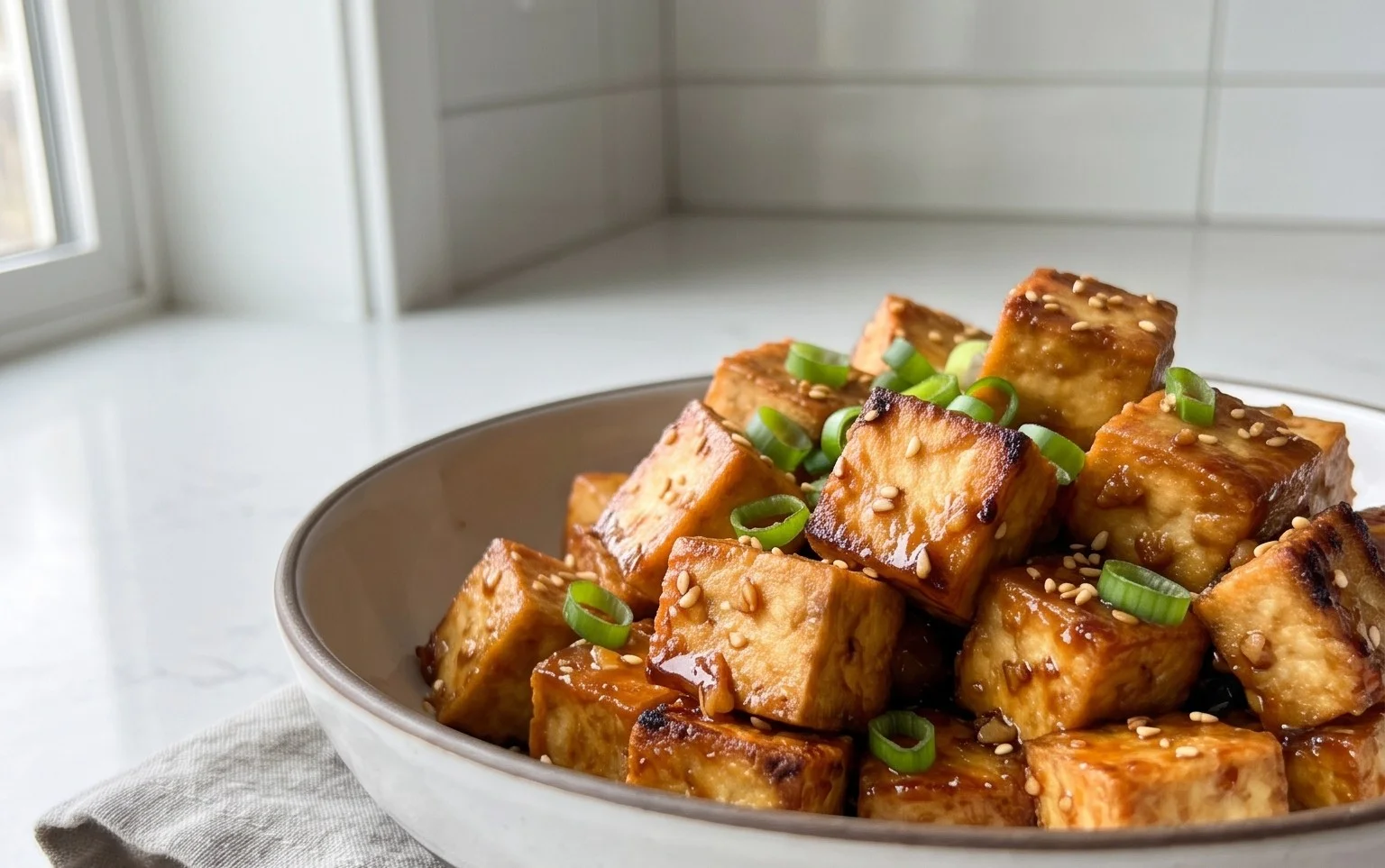 Honey Garlic Tofu