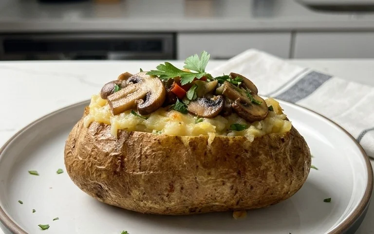 The Ultimate Stuffed Baked Potatoes with Mushrooms