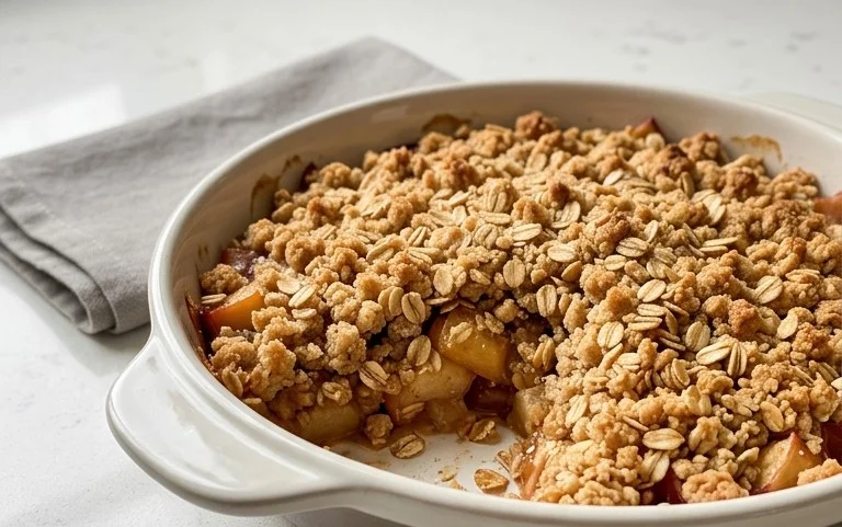 Healthy Breakfast Apple Crum extractble